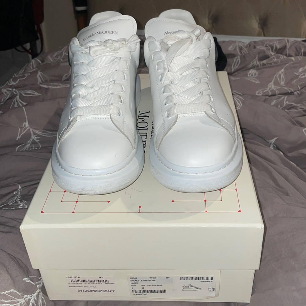 Alexander McQueen authentic sneakers gray/white size 42
